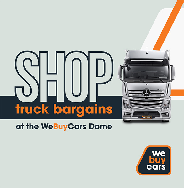 Shop Truck Bargains at the WeBuyCars Dome