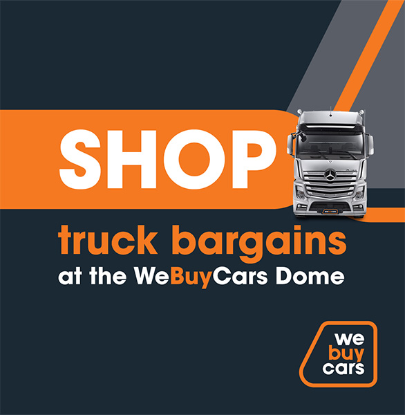 Shop Truck Bargains at the WeBuyCars Dome